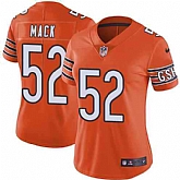 Women Nike Bears 52 Khalil Mack Orange Color Rush Limited Jersey Dzhi,baseball caps,new era cap wholesale,wholesale hats